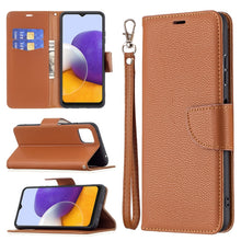 Load image into Gallery viewer, Litchi Texture Pure Color Horizontal Flip Leather Case with Holder &amp; Card Slots &amp; Wallet &amp; Lanyard, For Samsung Galaxy A22 5G, For Samsung Galaxy A82 5G