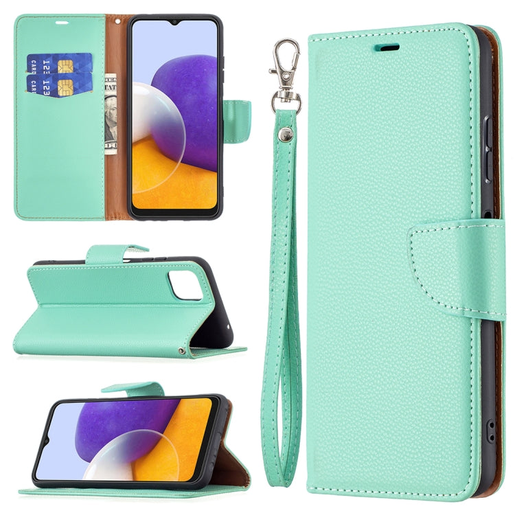 Litchi Texture Pure Color Horizontal Flip Leather Case with Holder & Card Slots & Wallet & Lanyard, For Samsung Galaxy A22 5G, For Samsung Galaxy A82 5G