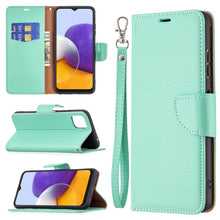 Load image into Gallery viewer, Litchi Texture Pure Color Horizontal Flip Leather Case with Holder &amp; Card Slots &amp; Wallet &amp; Lanyard, For Samsung Galaxy A22 5G, For Samsung Galaxy A82 5G