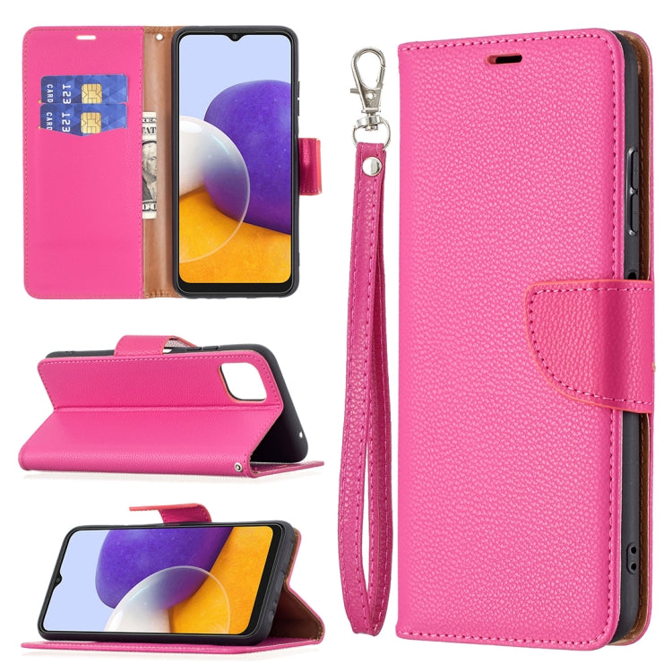 Litchi Texture Pure Color Horizontal Flip Leather Case with Holder & Card Slots & Wallet & Lanyard, For Samsung Galaxy A22 5G, For Samsung Galaxy A82 5G
