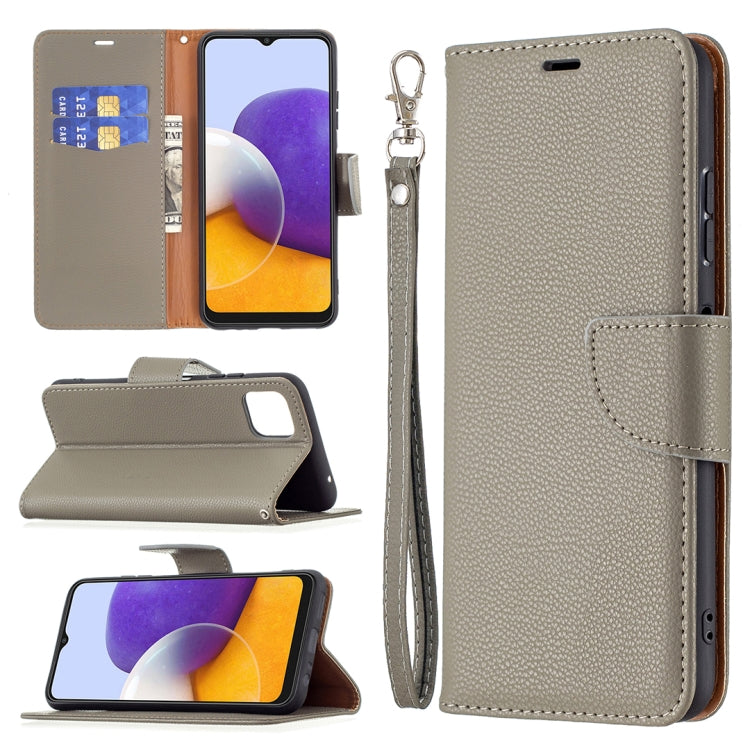 Litchi Texture Pure Color Horizontal Flip Leather Case with Holder & Card Slots & Wallet & Lanyard, For Samsung Galaxy A22 5G, For Samsung Galaxy A82 5G