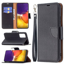 Load image into Gallery viewer, Litchi Texture Pure Color Horizontal Flip Leather Case with Holder &amp; Card Slots &amp; Wallet &amp; Lanyard, For Samsung Galaxy A22 5G, For Samsung Galaxy A82 5G