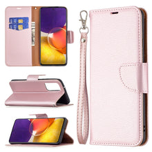 Load image into Gallery viewer, Litchi Texture Pure Color Horizontal Flip Leather Case with Holder &amp; Card Slots &amp; Wallet &amp; Lanyard, For Samsung Galaxy A22 5G, For Samsung Galaxy A82 5G