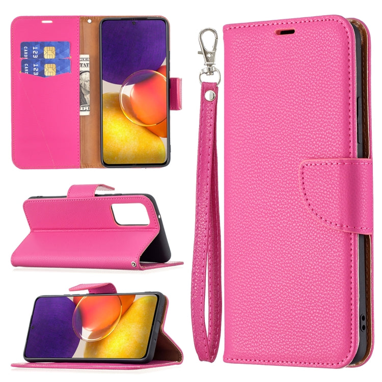 Litchi Texture Pure Color Horizontal Flip Leather Case with Holder & Card Slots & Wallet & Lanyard, For Samsung Galaxy A22 5G, For Samsung Galaxy A82 5G