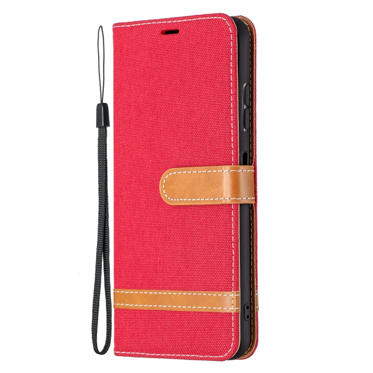Color Matching Denim Texture Horizontal Flip Leather Case with Holder & Card Slots & Wallet & Lanyard, For Samsung Galaxy A22 5G, For Samsung Galaxy A82 5G