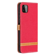 Load image into Gallery viewer, Color Matching Denim Texture Horizontal Flip Leather Case with Holder &amp; Card Slots &amp; Wallet &amp; Lanyard, For Samsung Galaxy A22 5G, For Samsung Galaxy A82 5G