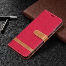 Load image into Gallery viewer, Color Matching Denim Texture Horizontal Flip Leather Case with Holder &amp; Card Slots &amp; Wallet &amp; Lanyard, For Samsung Galaxy A22 5G, For Samsung Galaxy A82 5G