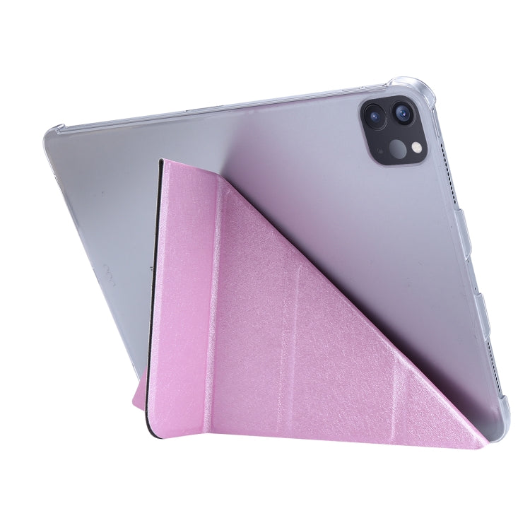 Silk Texture Horizontal Deformation Flip Leather Case with Holder, For iPad Air 13 2025 / 2024 / iPad Pro 12.9 2022 / 2021, For iPad Pro 11 2022 / 2021