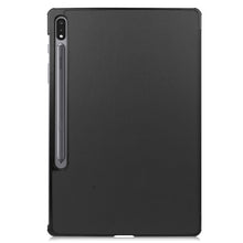Load image into Gallery viewer, Custer Texture Horizontal Flip Leather Case with Three-folding Holder &amp; Sleep / Wake-up Function, For Samsung Galaxy Tab S7 Lite T730 / T735