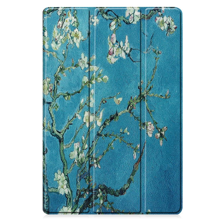 Custer Painted PU Leather Case with Sleep / Wake-up Function & 3-Fold Holder, For Samsung Galaxy Tab S7 Lite T730 / T735