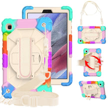 Load image into Gallery viewer, Contrast Color Robot Shockproof Silicon + PC Protective Case with Holder &amp; Shoulder Strap, For Samsung Galaxy Tab A7 Lite T220 / T225
