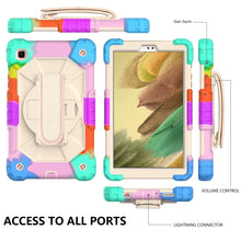 Load image into Gallery viewer, Contrast Color Robot Shockproof Silicon + PC Protective Case with Holder &amp; Shoulder Strap, For Samsung Galaxy Tab A7 Lite T220 / T225