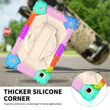 Load image into Gallery viewer, Contrast Color Robot Shockproof Silicon + PC Protective Case with Holder &amp; Shoulder Strap, For Samsung Galaxy Tab A7 Lite T220 / T225