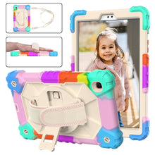 Load image into Gallery viewer, Contrast Color Robot Shockproof Silicon + PC Protective Case with Holder &amp; Shoulder Strap, For Samsung Galaxy Tab A7 Lite T220 / T225