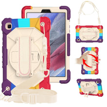 Load image into Gallery viewer, Contrast Color Robot Shockproof Silicon + PC Protective Case with Holder &amp; Shoulder Strap, For Samsung Galaxy Tab A7 Lite T220 / T225