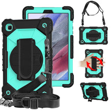 Load image into Gallery viewer, Contrast Color Robot Shockproof Silicon + PC Protective Case with Holder &amp; Shoulder Strap, For Samsung Galaxy Tab A7 Lite T220 / T225