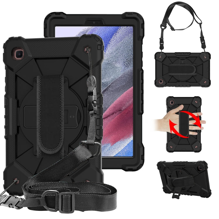 Contrast Color Robot Shockproof Silicon + PC Protective Case with Holder & Shoulder Strap, For Samsung Galaxy Tab A7 Lite T220 / T225