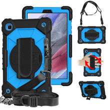 Load image into Gallery viewer, Contrast Color Robot Shockproof Silicon + PC Protective Case with Holder &amp; Shoulder Strap, For Samsung Galaxy Tab A7 Lite T220 / T225