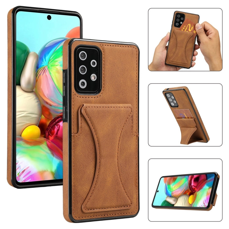 Ultra-thin Shockproof Protective Case with Holder, For Samsung Galaxy A12, For Samsung Galaxy A72 5G / 4G, For Samsung Galaxy S21 Ultra 5G