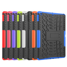 Load image into Gallery viewer, Tire Texture TPU + PC Shockproof Case with Holder, For iPad 10.2