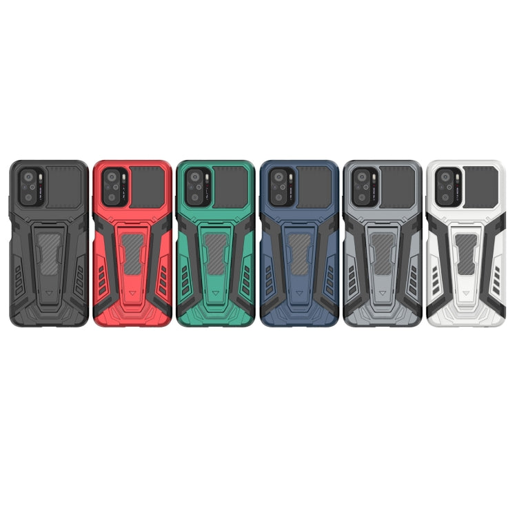 War Chariot Series Armor All-inclusive Shockproof PC + TPU Protective Case with Invisible Holder, For Xiaomi Redmi Note 10 4G, For Xiaomi Redmi Note 10 Pro