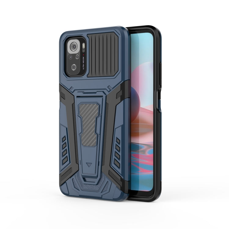 War Chariot Series Armor All-inclusive Shockproof PC + TPU Protective Case with Invisible Holder, For Xiaomi Redmi Note 10 4G, For Xiaomi Redmi Note 10 Pro
