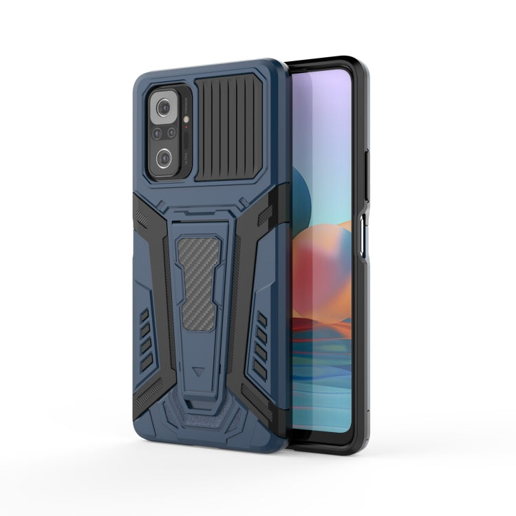 War Chariot Series Armor All-inclusive Shockproof PC + TPU Protective Case with Invisible Holder, For Xiaomi Redmi Note 10 4G, For Xiaomi Redmi Note 10 Pro