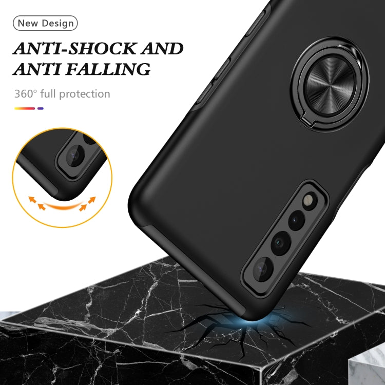 PC + TPU Shockproof Magnetic Protective Case with Invisible Ring Holder, For LG Stylo 7 5G, For Motorola Moto G9 Power, For vivo Y31, For Xiaomi Poco M3, For Xiaomi Redmi Note9 4G, For Xiaomi Redmi 9C