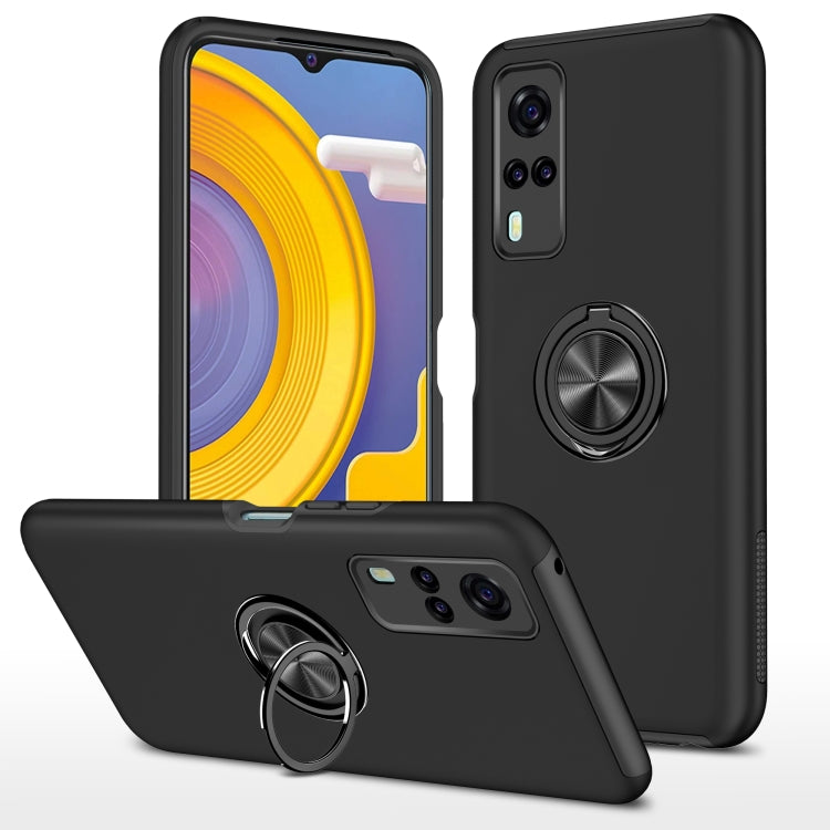 PC + TPU Shockproof Magnetic Protective Case with Invisible Ring Holder, For LG Stylo 7 5G, For Motorola Moto G9 Power, For vivo Y31, For Xiaomi Poco M3, For Xiaomi Redmi Note9 4G, For Xiaomi Redmi 9C