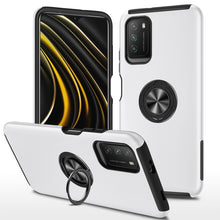Load image into Gallery viewer, PC + TPU Shockproof Magnetic Protective Case with Invisible Ring Holder, For LG Stylo 7 5G, For Motorola Moto G9 Power, For vivo Y31, For Xiaomi Poco M3, For Xiaomi Redmi Note9 4G, For Xiaomi Redmi 9C