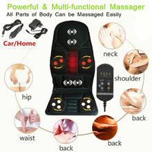 Load image into Gallery viewer, 7 Massage Heads 8 Modes Car / Household Multifunctional Whole Body Cervical Massage Seat Cushion, 7 Massage Heads AU Plug, 7 Massage Heads US Plug, 7 Massage Heads EU Plug, 7 Massage Heads UK Plug
