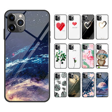 Load image into Gallery viewer, Colorful Painted Glass Case, For iPhone 11, For iPhone 11 Pro, For iPhone 11 Pro Max