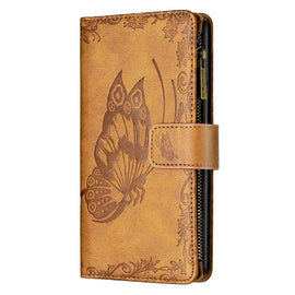 Flying Butterfly Embossing Pattern Zipper Horizontal Flip Leather Case with Holder & Card Slots & Wallet, For iPhone 8 / 7, For iPhone 8 Plus / 7 Plus, For iPhone XS / X, For iPhone XR, For iPhone XS Max, For iPhone 11, For iPhone 11 Pro               ...