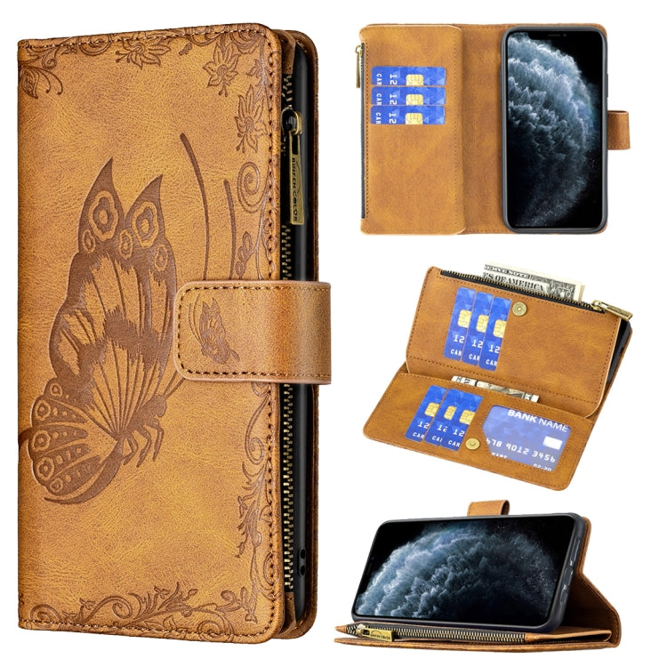Flying Butterfly Embossing Pattern Zipper Horizontal Flip Leather Case with Holder & Card Slots & Wallet, For iPhone 8 / 7, For iPhone 8 Plus / 7 Plus, For iPhone XS / X, For iPhone XR, For iPhone XS Max, For iPhone 11, For iPhone 11 Pro               ...