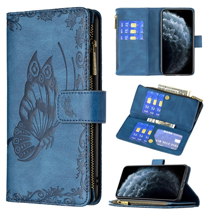 Flying Butterfly Embossing Pattern Zipper Horizontal Flip Leather Case with Holder & Card Slots & Wallet, For iPhone 8 / 7, For iPhone 8 Plus / 7 Plus, For iPhone XS / X, For iPhone XR, For iPhone XS Max, For iPhone 11, For iPhone 11 Pro               ...
