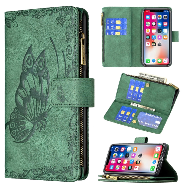 Flying Butterfly Embossing Pattern Zipper Horizontal Flip Leather Case with Holder & Card Slots & Wallet, For iPhone 8 / 7, For iPhone 8 Plus / 7 Plus, For iPhone XS / X, For iPhone XR, For iPhone XS Max, For iPhone 11, For iPhone 11 Pro               ...