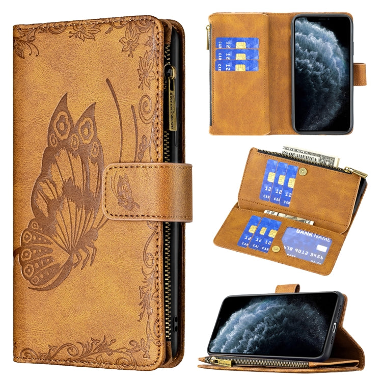 Flying Butterfly Embossing Pattern Zipper Horizontal Flip Leather Case with Holder & Card Slots & Wallet, For iPhone 8 / 7, For iPhone 8 Plus / 7 Plus, For iPhone XS / X, For iPhone XR, For iPhone XS Max, For iPhone 11, For iPhone 11 Pro               ...