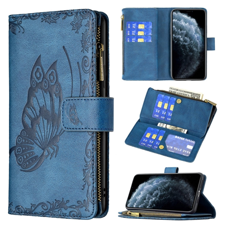 Flying Butterfly Embossing Pattern Zipper Horizontal Flip Leather Case with Holder & Card Slots & Wallet, For iPhone 8 / 7, For iPhone 8 Plus / 7 Plus, For iPhone XS / X, For iPhone XR, For iPhone XS Max, For iPhone 11, For iPhone 11 Pro               ...
