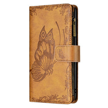 Load image into Gallery viewer, Flying Butterfly Embossing Pattern Zipper Horizontal Flip Leather Case with Holder &amp; Card Slots &amp; Wallet, For iPhone 12, For iPhone 12 Pro, For iPhone 12 Pro Max, For Nokia 1.4, For Nokia 3.4
