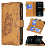 Flying Butterfly Embossing Pattern Zipper Horizontal Flip Leather Case with Holder & Card Slots & Wallet, For iPhone 12, For iPhone 12 Pro, For iPhone 12 Pro Max, For Nokia 1.4, For Nokia 3.4