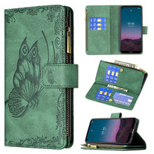 Load image into Gallery viewer, Flying Butterfly Embossing Pattern Zipper Horizontal Flip Leather Case with Holder &amp; Card Slots &amp; Wallet, For iPhone 12, For iPhone 12 Pro, For iPhone 12 Pro Max, For Nokia 1.4, For Nokia 3.4