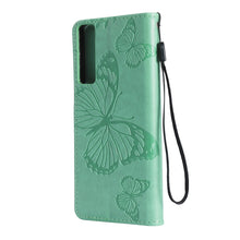 Load image into Gallery viewer, Pressed Printing Butterfly Pattern Horizontal Flip PU Leather Case with Holder &amp; Card Slots &amp; Wallet &amp; Lanyard, For LG Stylo 7 5G / 4G, For OPPO A74 4G / F19 4G, For OPPO A94 5G / F19 Pro / Reno 5F, For OPPO A93 5G / A74 5G                             ...