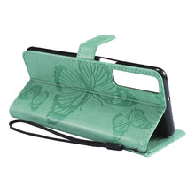 Load image into Gallery viewer, Pressed Printing Butterfly Pattern Horizontal Flip PU Leather Case with Holder &amp; Card Slots &amp; Wallet &amp; Lanyard, For LG Stylo 7 5G / 4G, For OPPO A74 4G / F19 4G, For OPPO A94 5G / F19 Pro / Reno 5F, For OPPO A93 5G / A74 5G                             ...