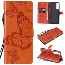 Load image into Gallery viewer, Pressed Printing Butterfly Pattern Horizontal Flip PU Leather Case with Holder &amp; Card Slots &amp; Wallet &amp; Lanyard, For LG Stylo 7 5G / 4G, For OPPO A74 4G / F19 4G, For OPPO A94 5G / F19 Pro / Reno 5F, For OPPO A93 5G / A74 5G                             ...