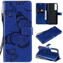 Load image into Gallery viewer, Pressed Printing Butterfly Pattern Horizontal Flip PU Leather Case with Holder &amp; Card Slots &amp; Wallet &amp; Lanyard, For LG Stylo 7 5G / 4G, For OPPO A74 4G / F19 4G, For OPPO A94 5G / F19 Pro / Reno 5F, For OPPO A93 5G / A74 5G                             ...