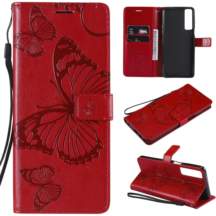 Pressed Printing Butterfly Pattern Horizontal Flip PU Leather Case with Holder & Card Slots & Wallet & Lanyard, For LG Stylo 7 5G / 4G, For OPPO A74 4G / F19 4G, For OPPO A94 5G / F19 Pro / Reno 5F, For OPPO A93 5G / A74 5G                             ...