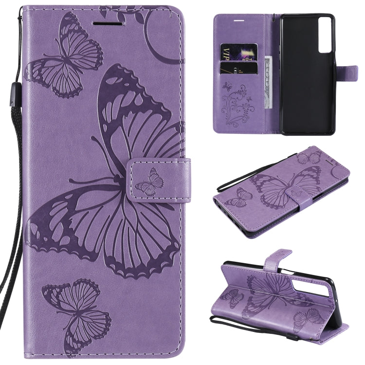 Pressed Printing Butterfly Pattern Horizontal Flip PU Leather Case with Holder & Card Slots & Wallet & Lanyard, For LG Stylo 7 5G / 4G, For OPPO A74 4G / F19 4G, For OPPO A94 5G / F19 Pro / Reno 5F, For OPPO A93 5G / A74 5G                             ...