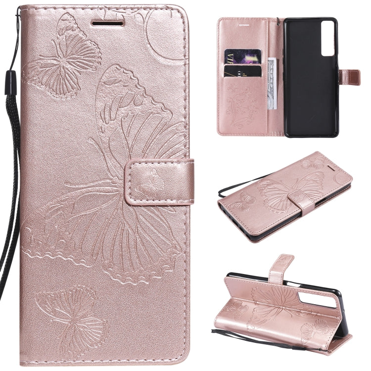 Pressed Printing Butterfly Pattern Horizontal Flip PU Leather Case with Holder & Card Slots & Wallet & Lanyard, For LG Stylo 7 5G / 4G, For OPPO A74 4G / F19 4G, For OPPO A94 5G / F19 Pro / Reno 5F, For OPPO A93 5G / A74 5G                             ...