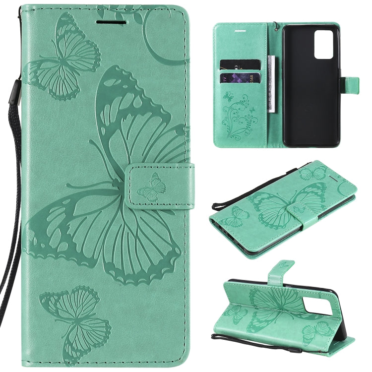 Pressed Printing Butterfly Pattern Horizontal Flip PU Leather Case with Holder & Card Slots & Wallet & Lanyard, For LG Stylo 7 5G / 4G, For OPPO A74 4G / F19 4G, For OPPO A94 5G / F19 Pro / Reno 5F, For OPPO A93 5G / A74 5G                             ...