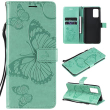Load image into Gallery viewer, Pressed Printing Butterfly Pattern Horizontal Flip PU Leather Case with Holder &amp; Card Slots &amp; Wallet &amp; Lanyard, For LG Stylo 7 5G / 4G, For OPPO A74 4G / F19 4G, For OPPO A94 5G / F19 Pro / Reno 5F, For OPPO A93 5G / A74 5G                             ...